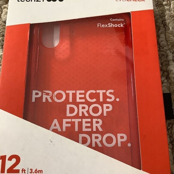 Tech21 EvoCheck FlexShock Case for Apple iPhone 5.8" Bright Rouge. New In Box - Picture 4 of 4